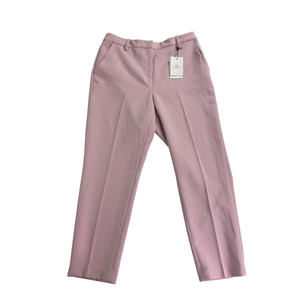 Something Navy‎ Pink Carnation Tailored Ankle Pants Trousers Women Size 10 NWT